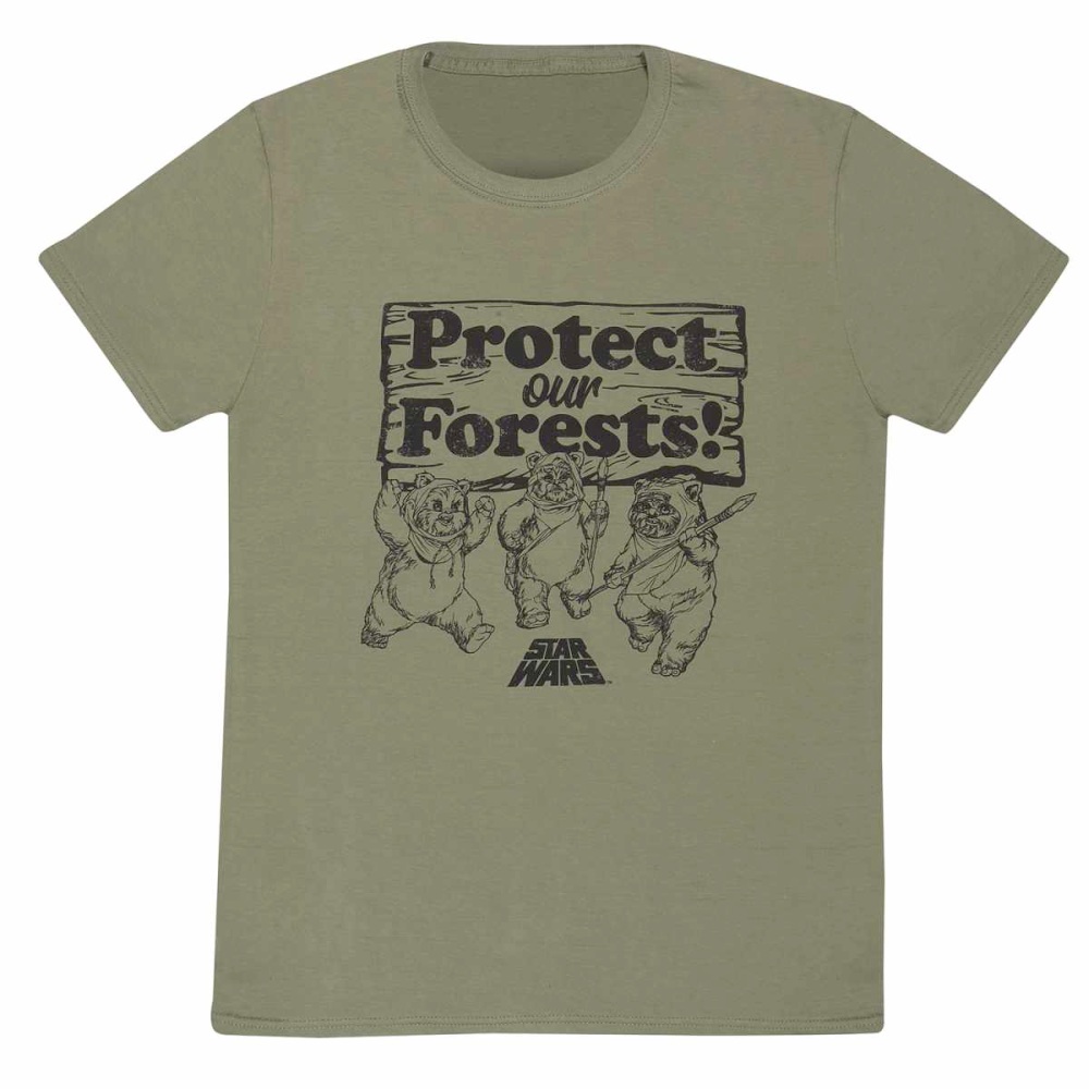 Disney Star Wars - Protect Our Forests Triple T-shirt Homme - Vert